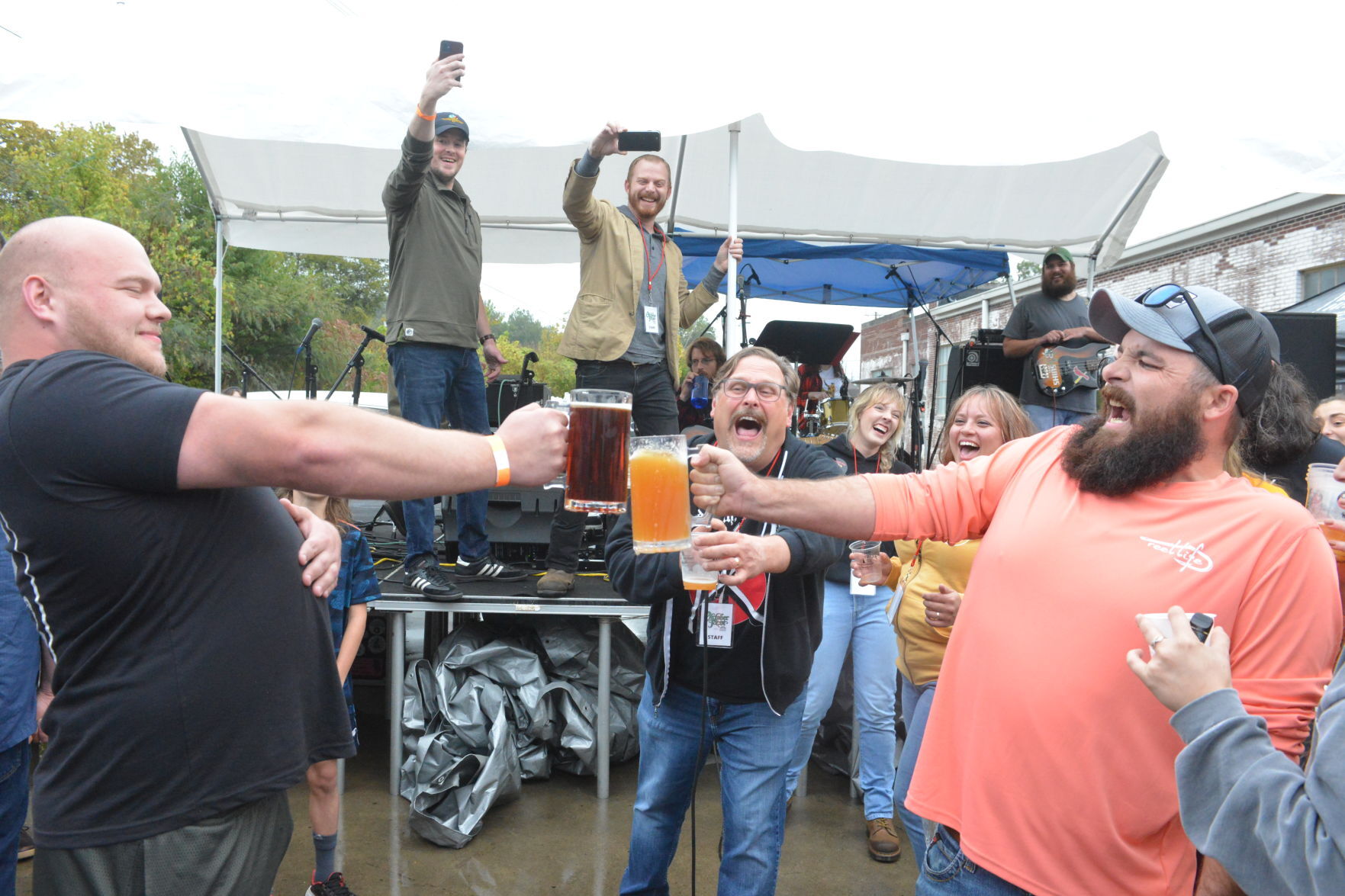 Strong arms, strong drinks
